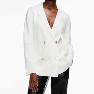 Aritzia cover blazer white L